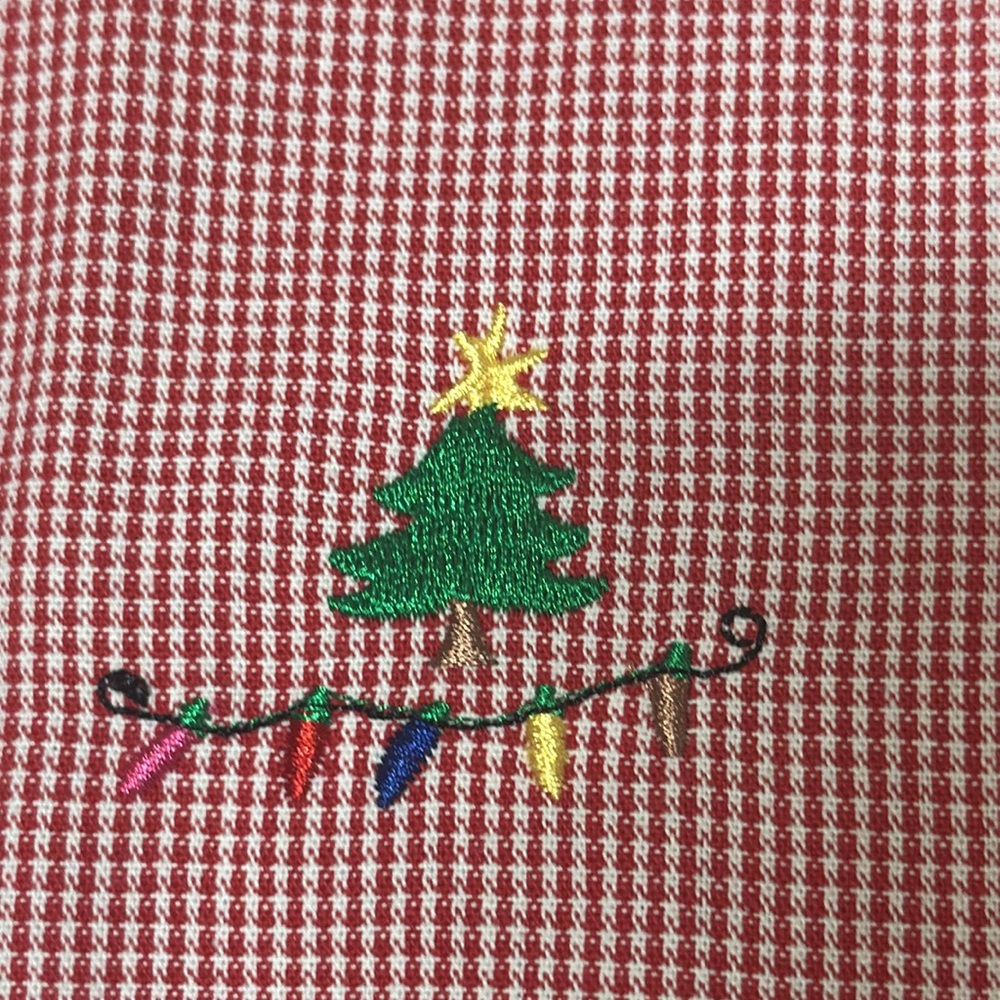 QUACKER FACTORY Christmas Large Checkered Button Down Shirt - Picture 14 of 14